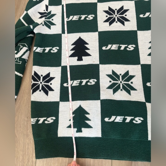 New York NY Jets Christmas Sweater KLEW NFL Team Apparel Ugly Christmas small - Picture 5 of 6